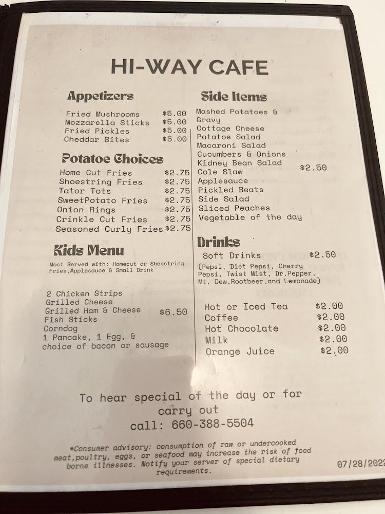 Hi-way cafe Menu image 3